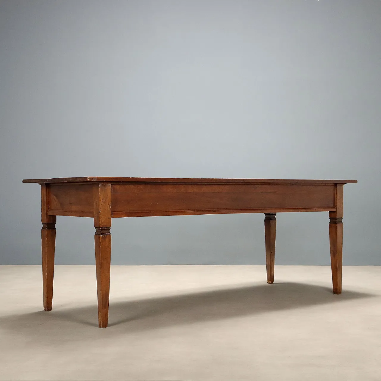 Directory table in walnut, 19th century 9