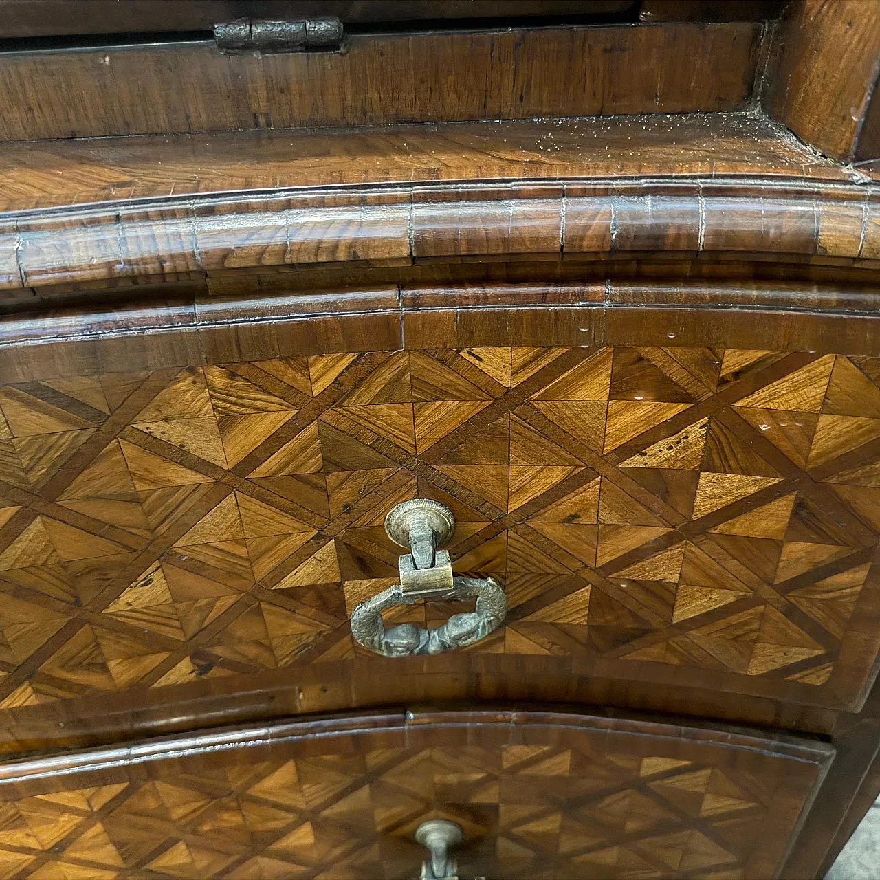 Louis XIV marquetry bureau cabinet, 18th century 3