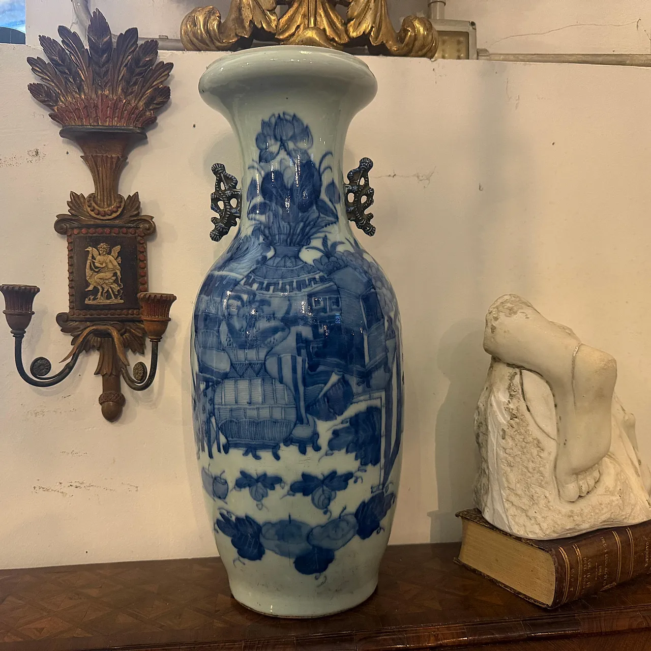Traditional Qing dynasty style chinese porcelain vase, 1950s 7