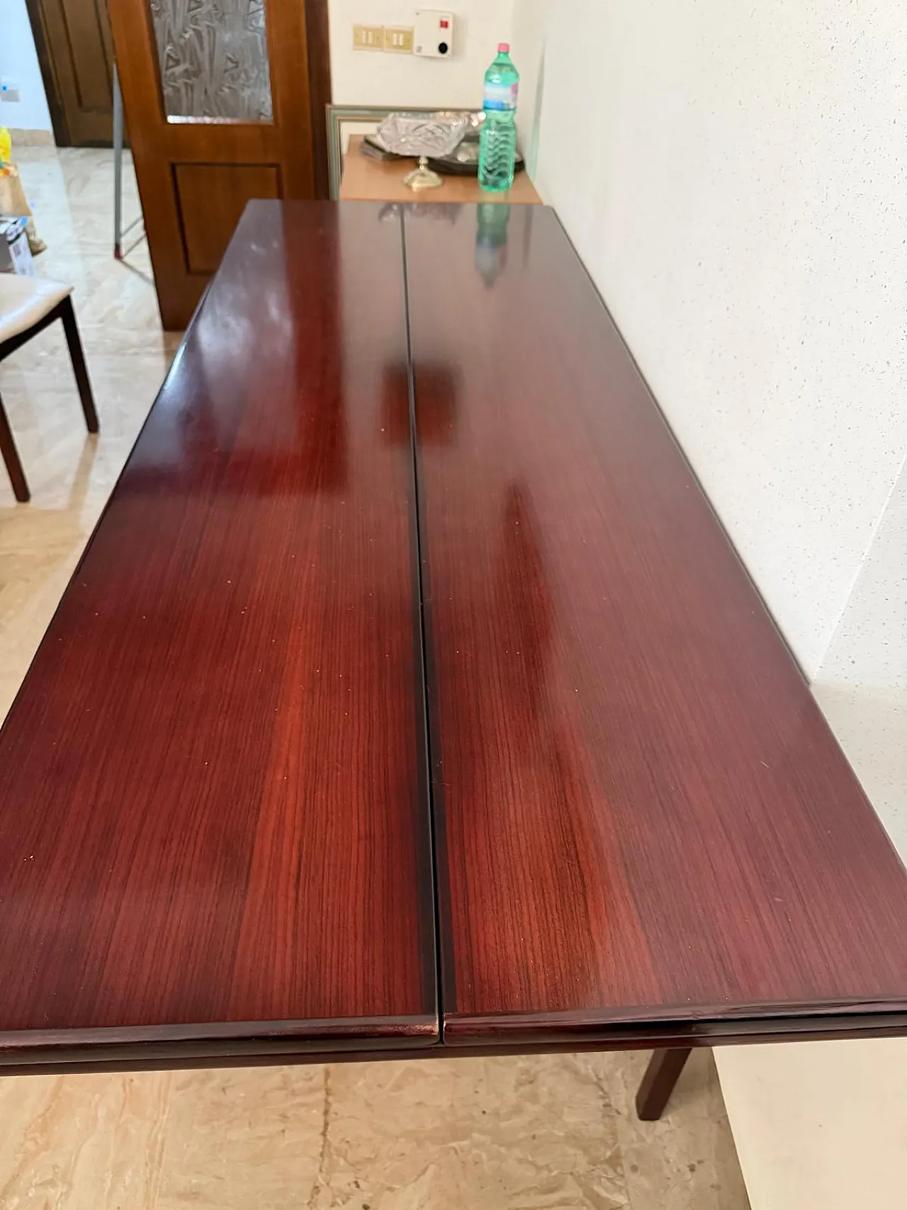 Tavolo da pranzo rettangolare allungabile, anni '70 6