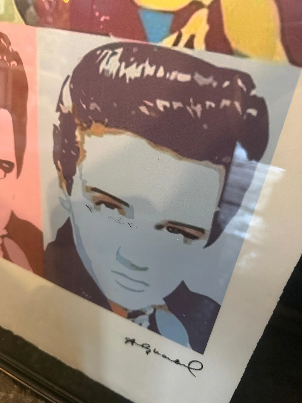 Andy Warhol, Pop Art con cornice, Elvis Presley 52/100, anni 2000 9