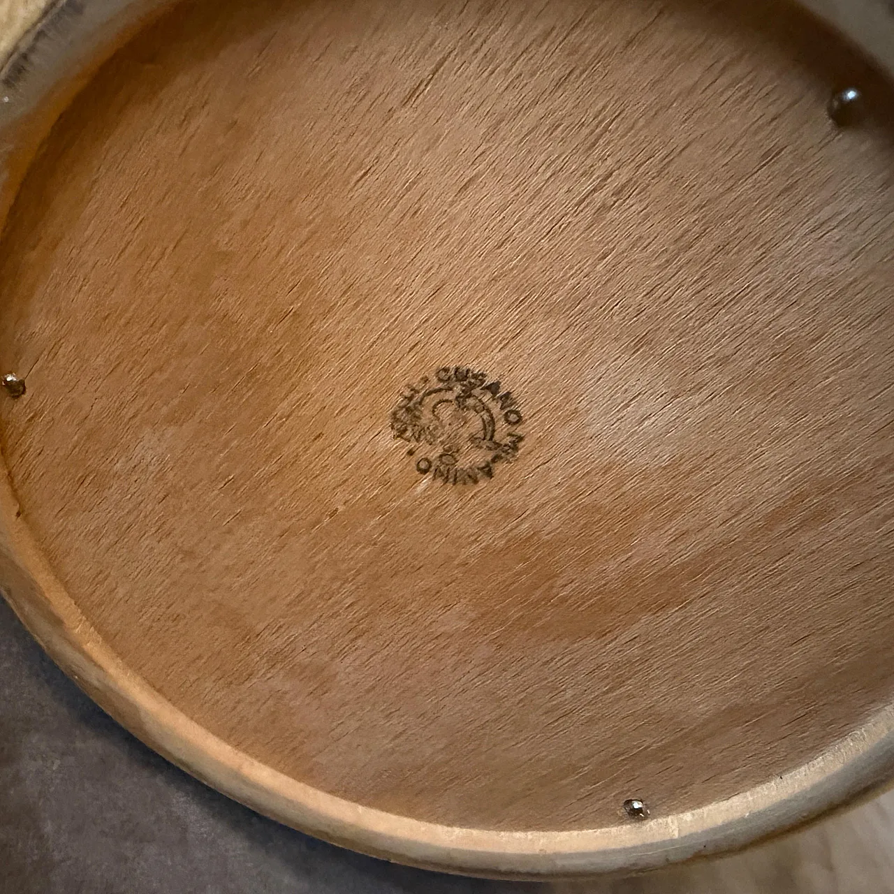 Aldo Tura Mid-Century Modern goatskin and brass ice bucket, 1950s 7