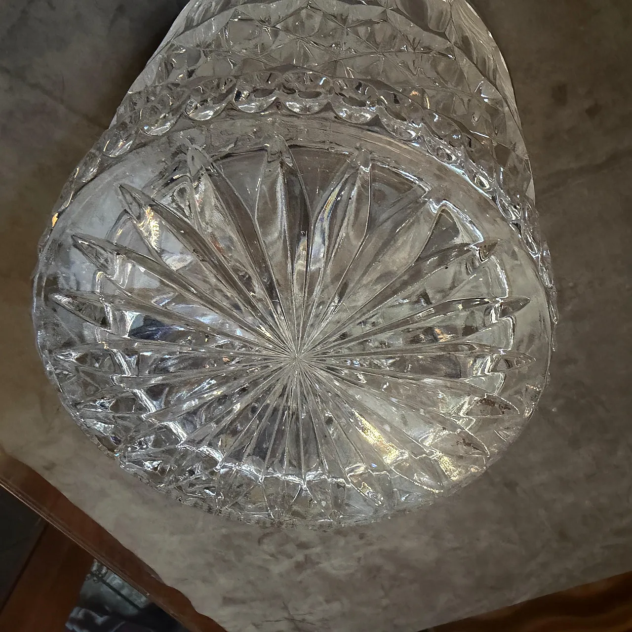 Mid-Century Modern cut crystal and chromed metal wine cooler, 1980s 9