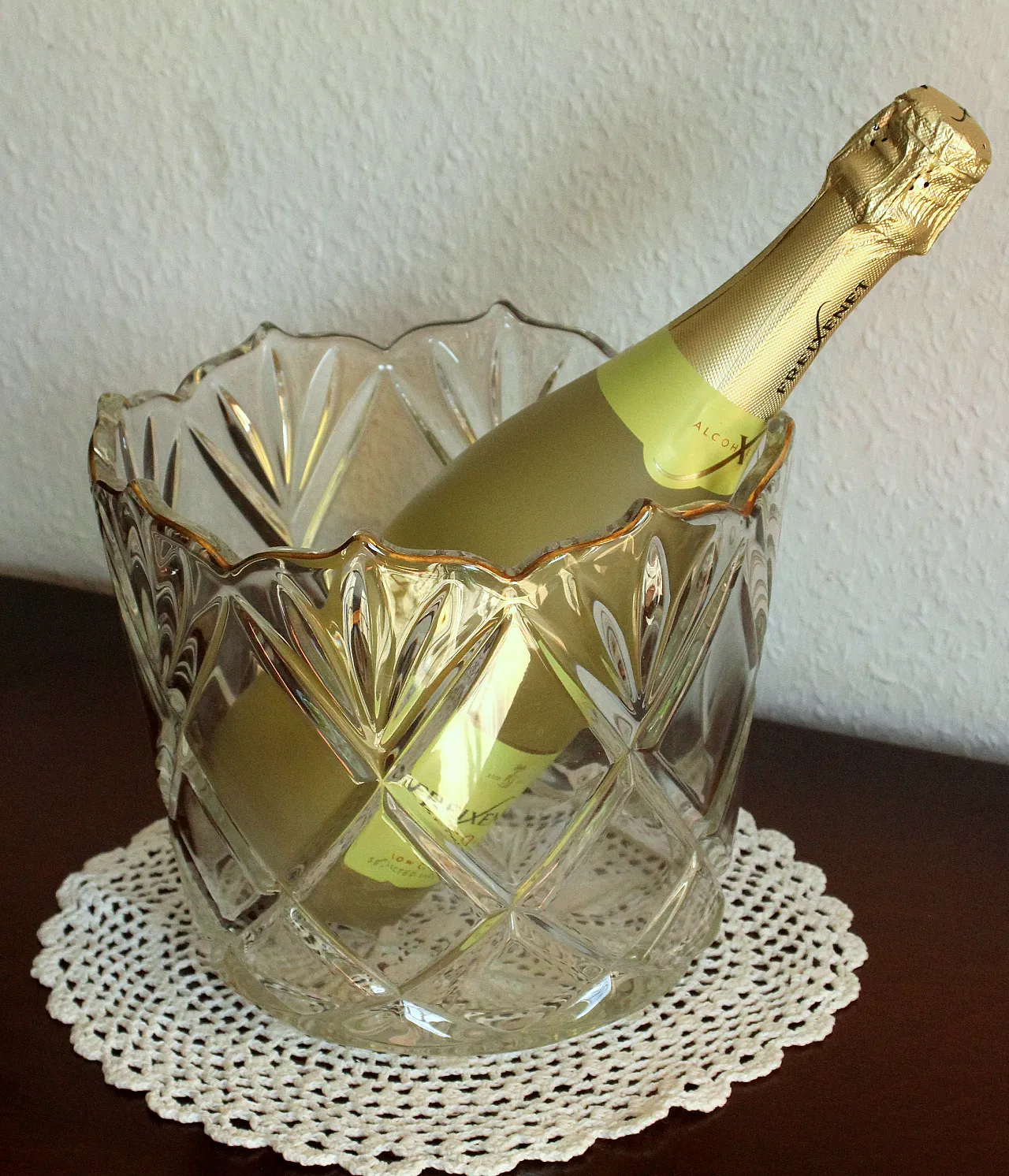 Lead crystal glass ice bucket, 1930s 10