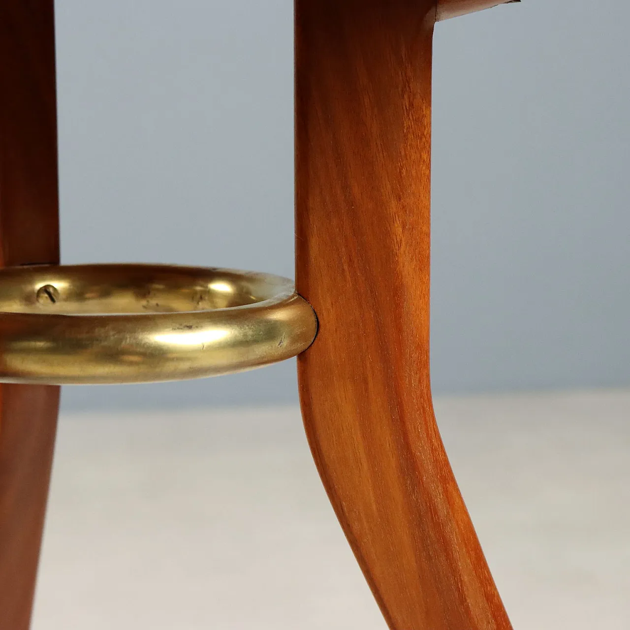 Mahogany and brass coffee table, 1950s 6
