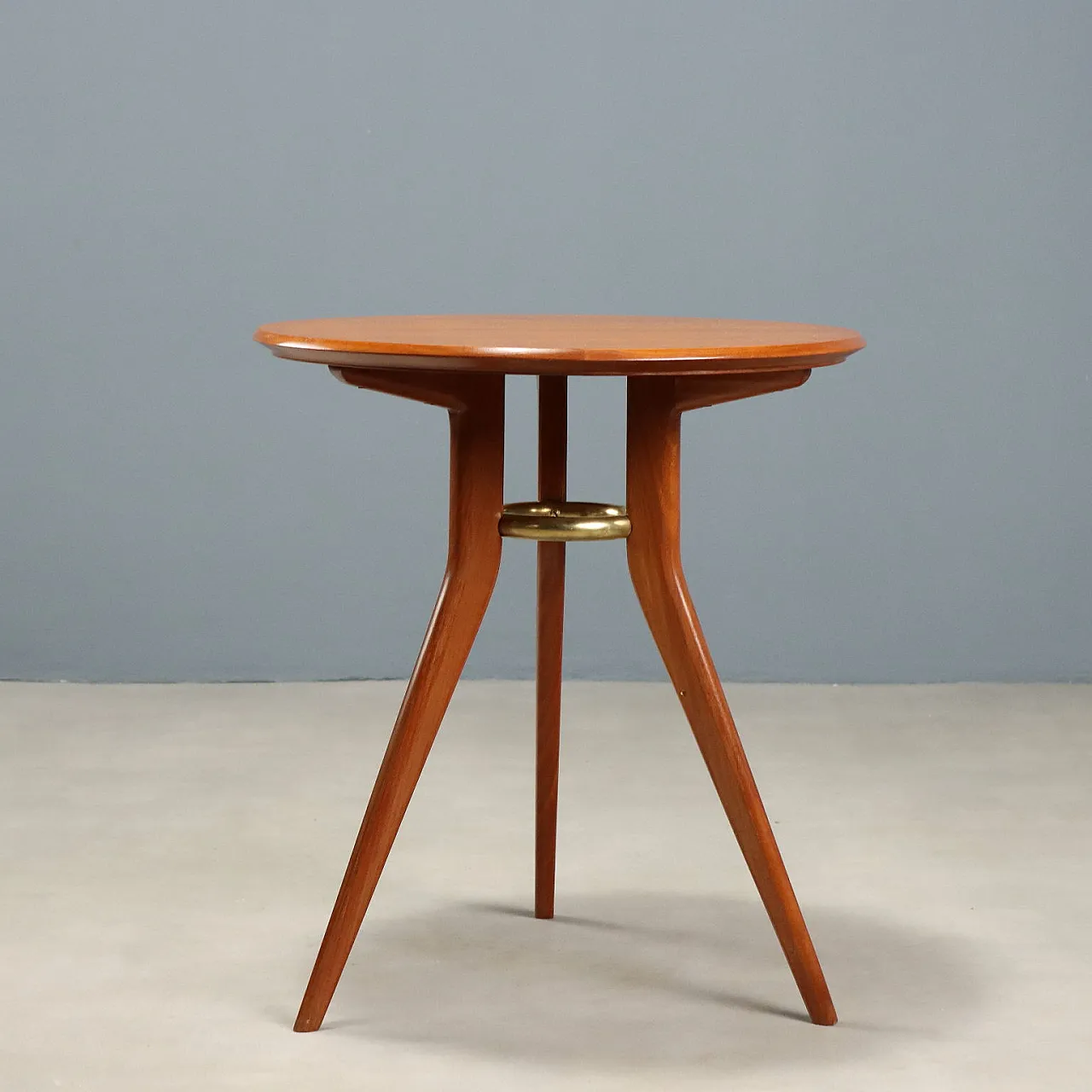 Mahogany and brass coffee table, 1950s 8