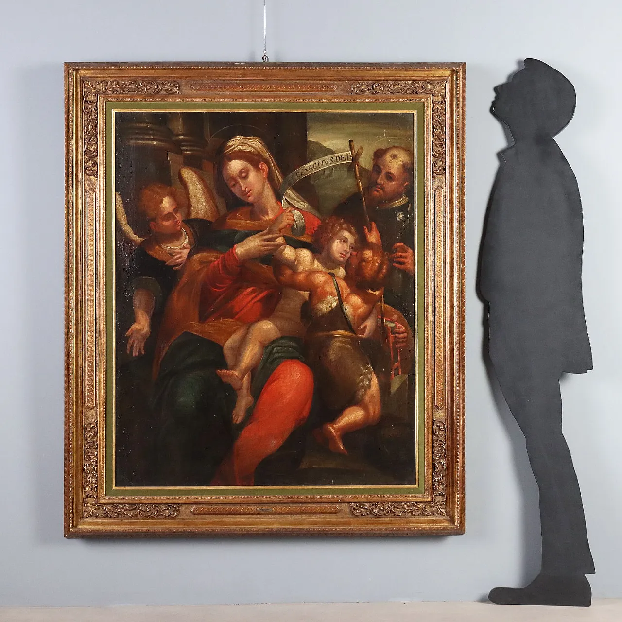 Madonna with Child and Saints, oil on canvas, 18th century 2