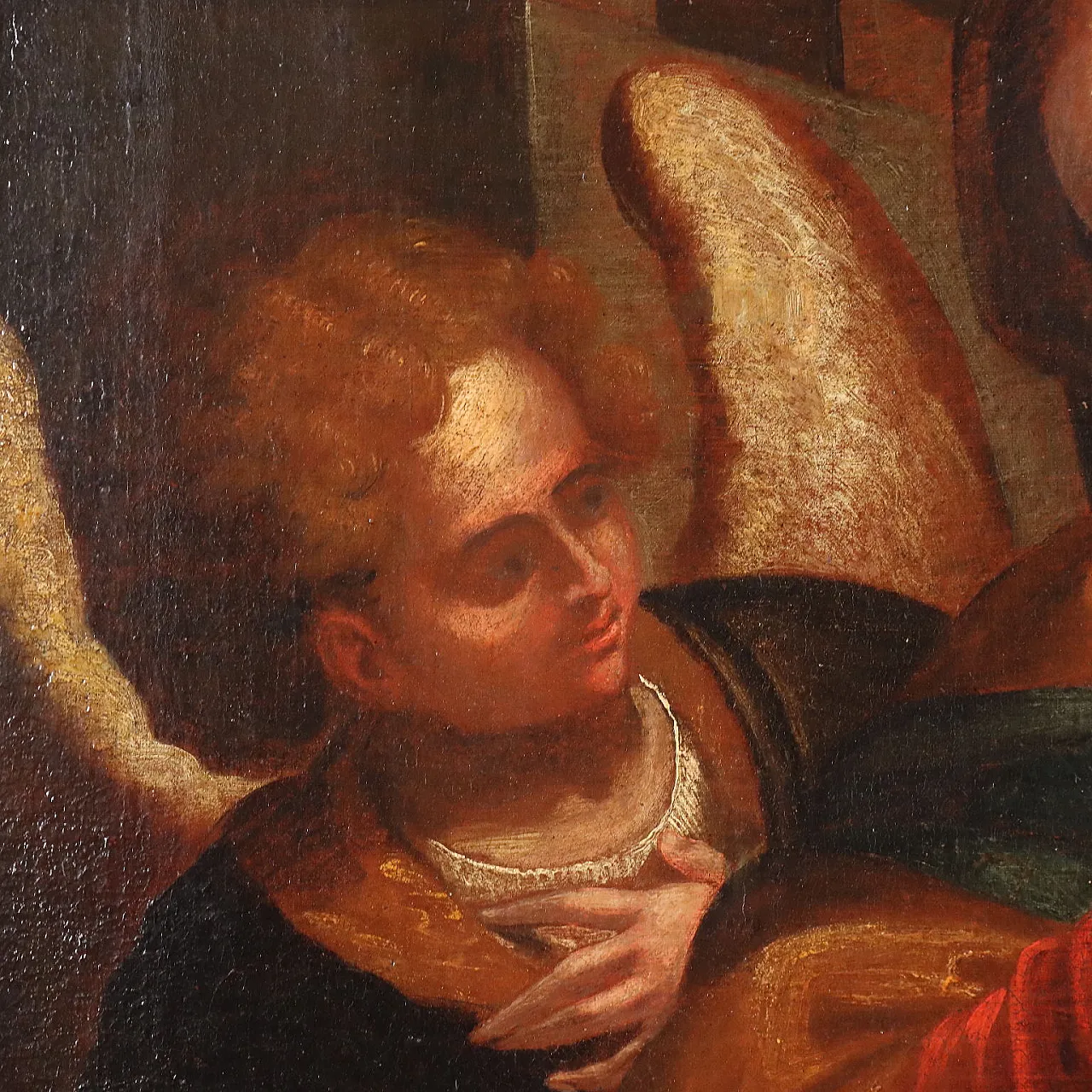 Madonna with Child and Saints, oil on canvas, 18th century 7