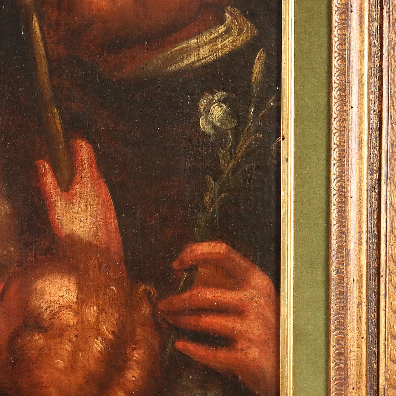 Madonna with Child and Saints, oil on canvas, 18th century 8