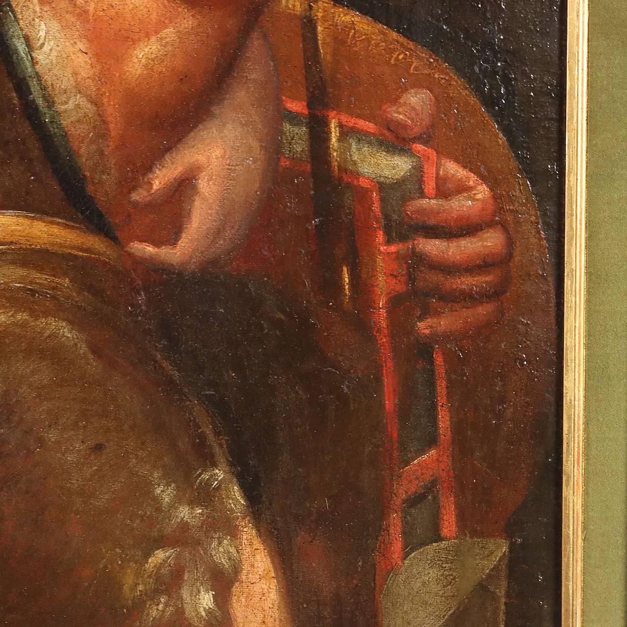 Madonna with Child and Saints, oil on canvas, 18th century 9