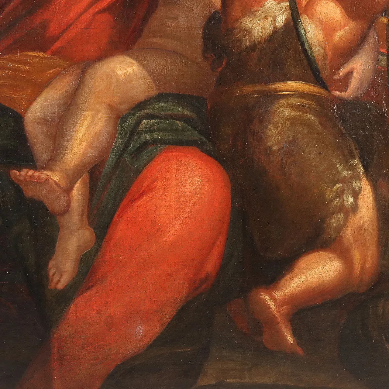 Madonna with Child and Saints, oil on canvas, 18th century 10