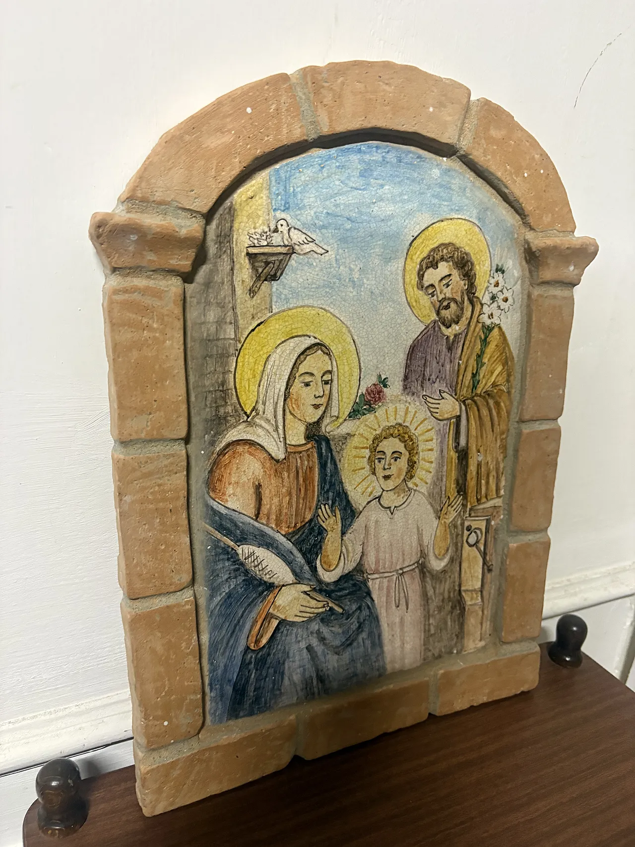 Holy family tile, 50s 2