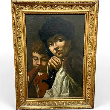 Ritratto di genere dell'Età dell'Oro - Artista olandese, Olio su tela, XVII secolo