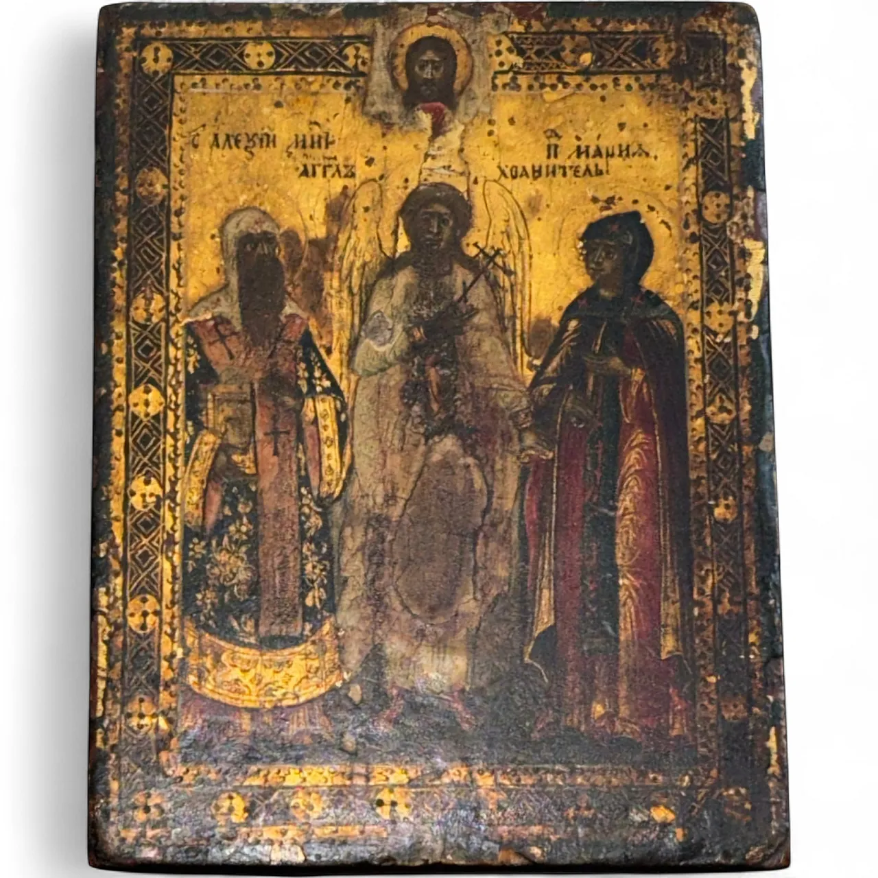 Icona russa dell'angelo custode, '700 12
