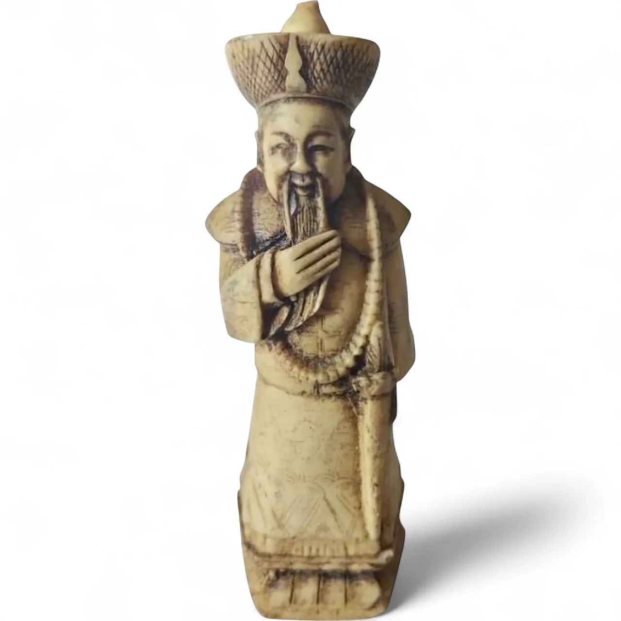 Carved Chinese Ivory Warrior Figure Ming/Quing Dynasty 11