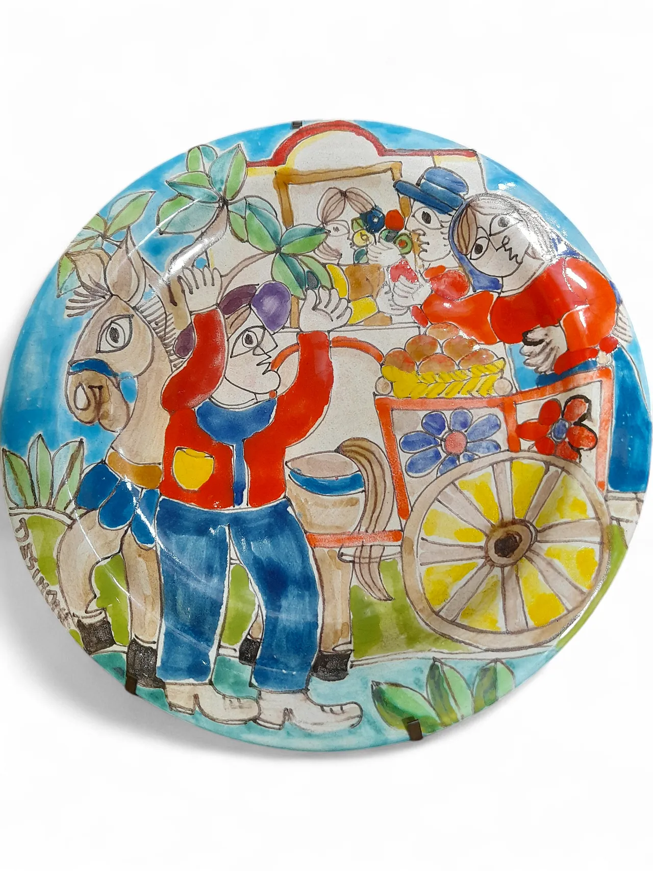 Signed de Simone plate from the 60s, 14