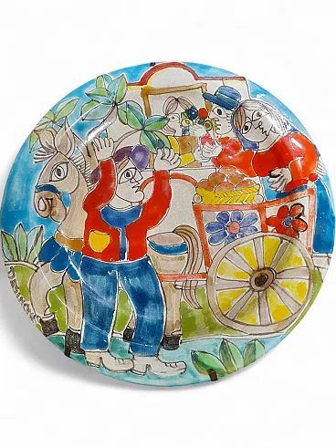Signed de Simone plate from the 60s,