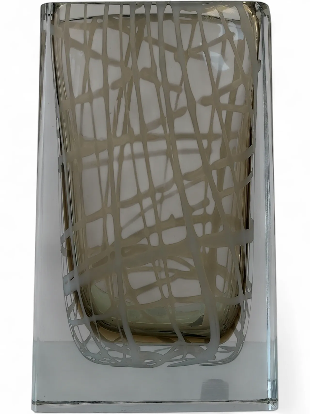 Vaso in vetro di Murano firmato Roberto Beltrami, anni '90 11