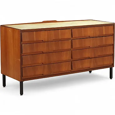 Dresser in wood and metal, 1960s