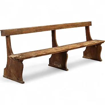 Walnut bench, early 19th century