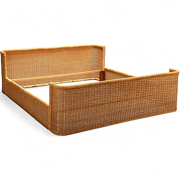 Wicker bed, 1980s