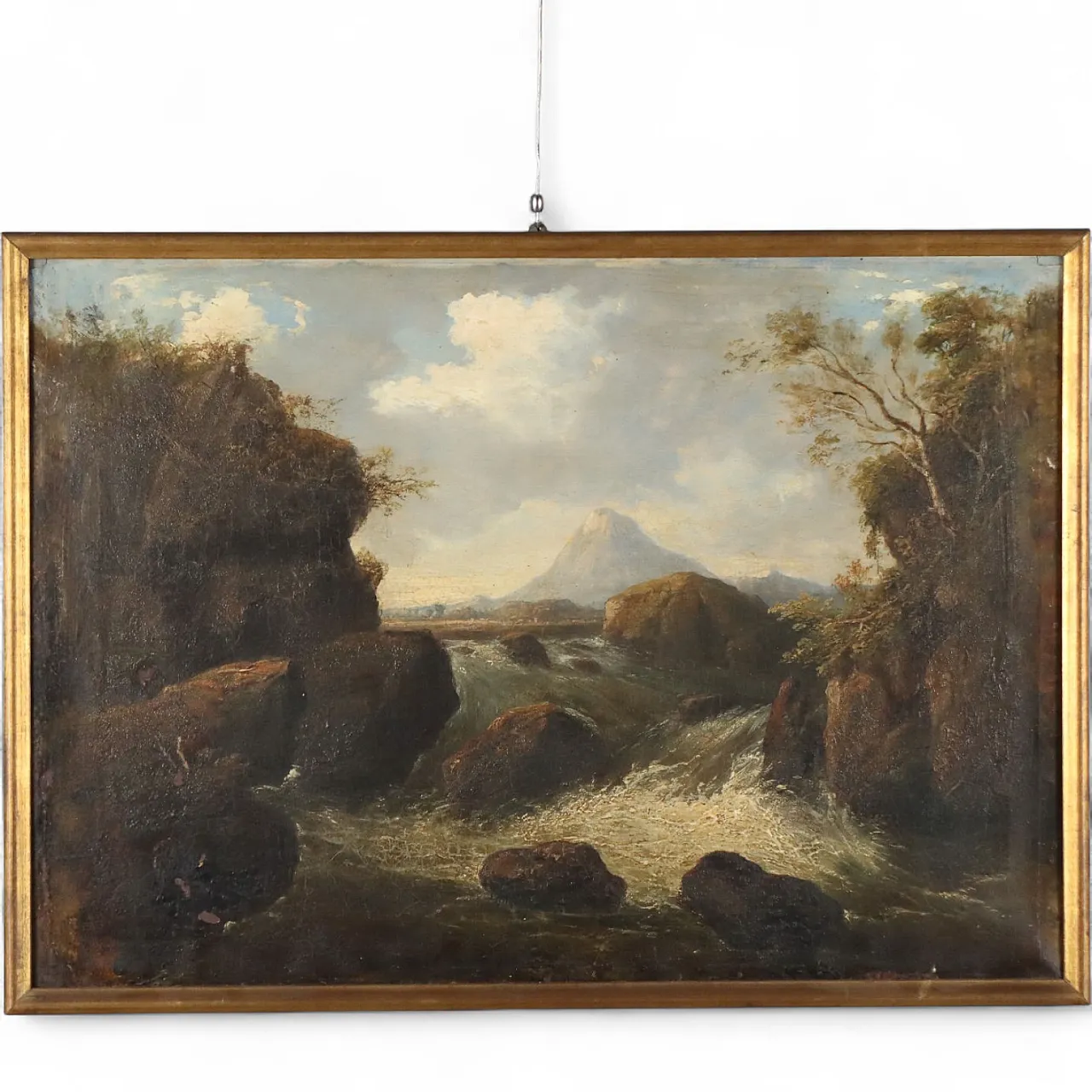 Landscape with River, oil on canvas, 19th century 11