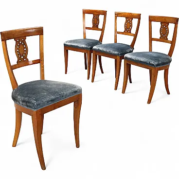 4 Empire chairs, 19th century