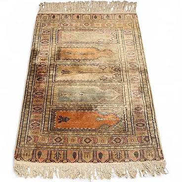 Kayseri rug in cotton and wool, 20th century