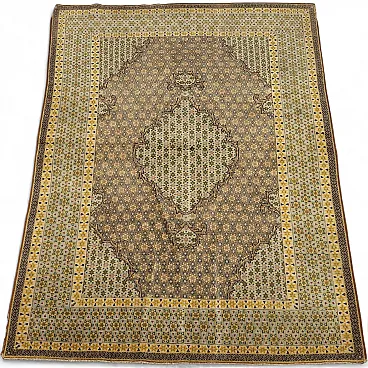 Kum rug in cotton and wool, 20th century