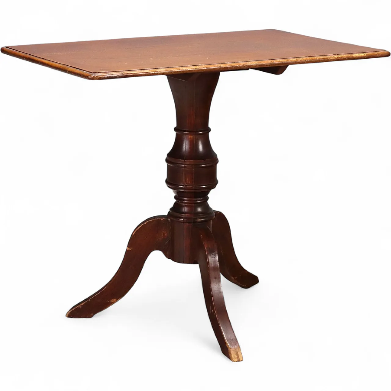 English sail coffee table in mahogany, 19th century 8