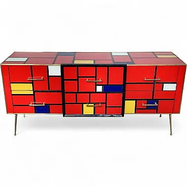 Murano glass sideboard, 1980s