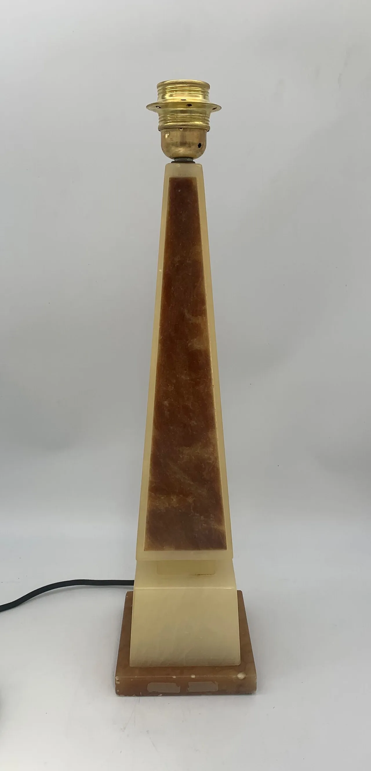 Lampada da tavolo in alabastro di Volterra, anni '60 3