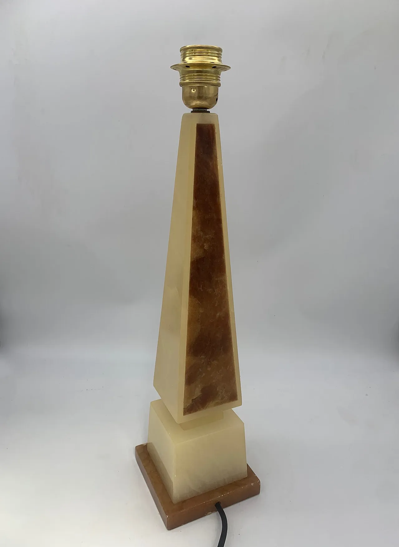 Lampada da tavolo in alabastro di Volterra, anni '60 4