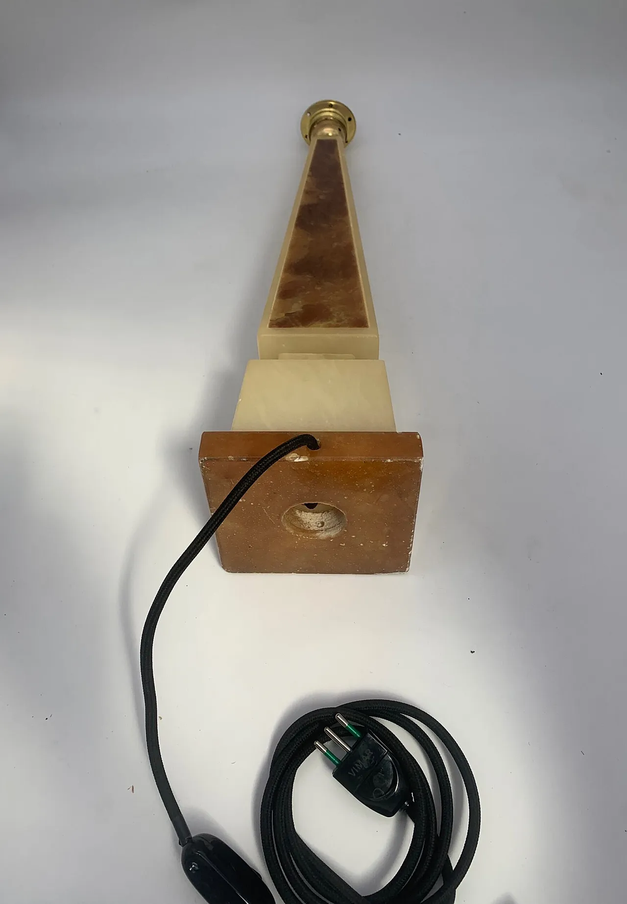 Lampada da tavolo in alabastro di Volterra, anni '60 5