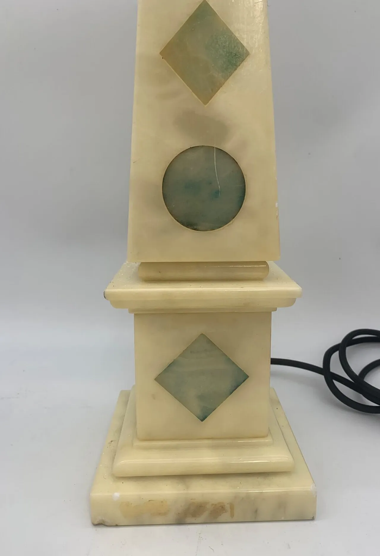 Lampada da tavolo in alabastro di Volterra, anni '60 3