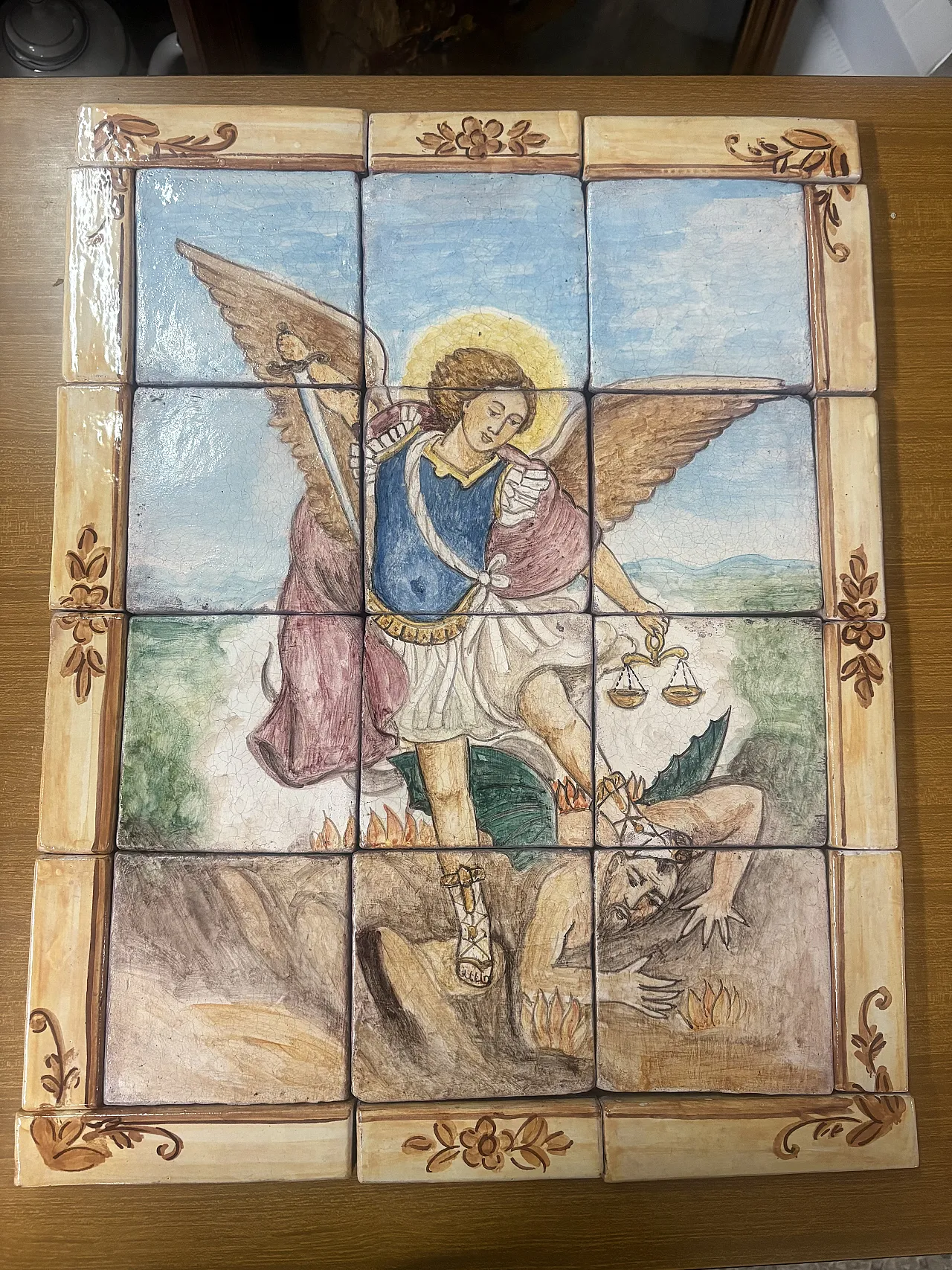 Saint Michael the Archangel painting, 20th century 1