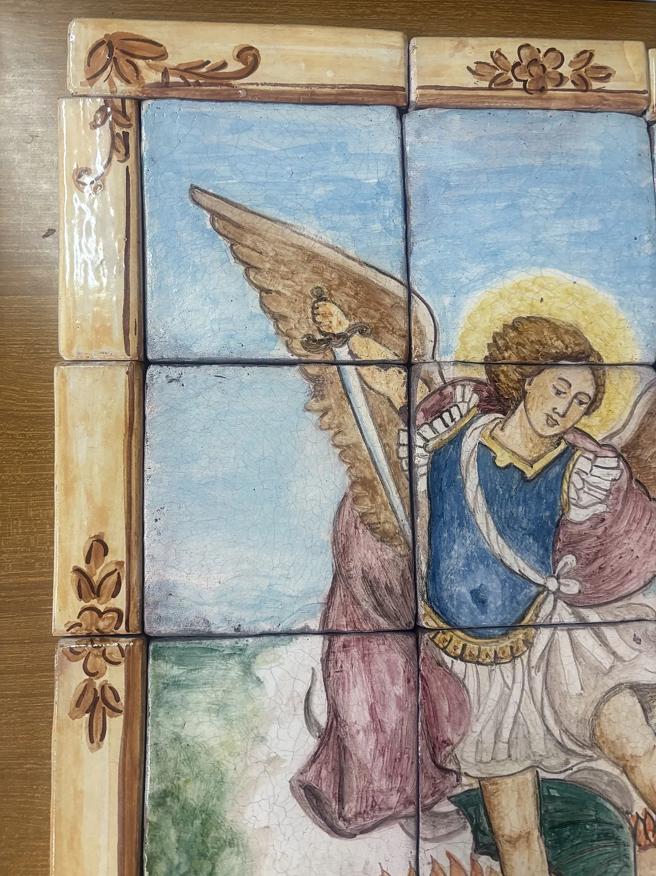 Saint Michael the Archangel painting, 20th century 7