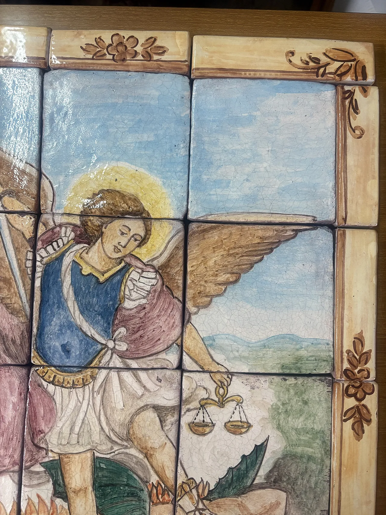 Saint Michael the Archangel painting, 20th century 8