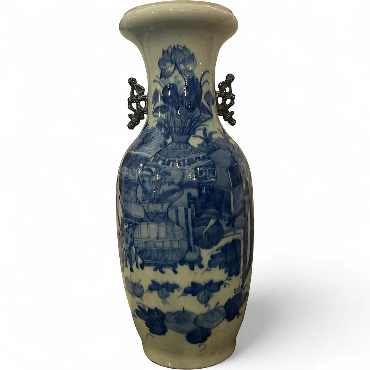 Traditional Qing dynasty style chinese porcelain vase, 1950s 14