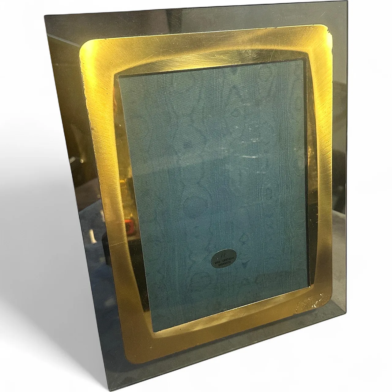 Mid-Century Modern smoked glass picture frame, 1960s 12