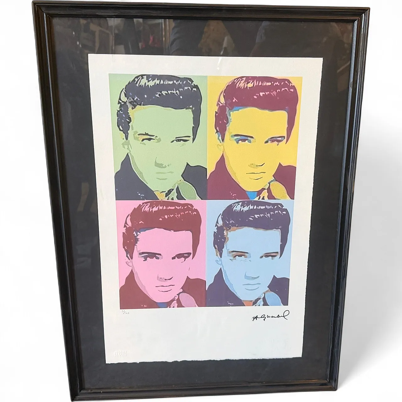 Andy Warhol, Pop Art con cornice, Elvis Presley 52/100, anni 2000 13