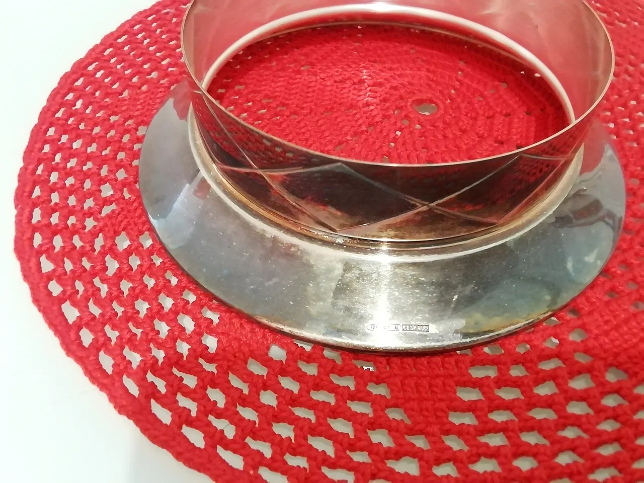 Candle holder with 925 silver base 3