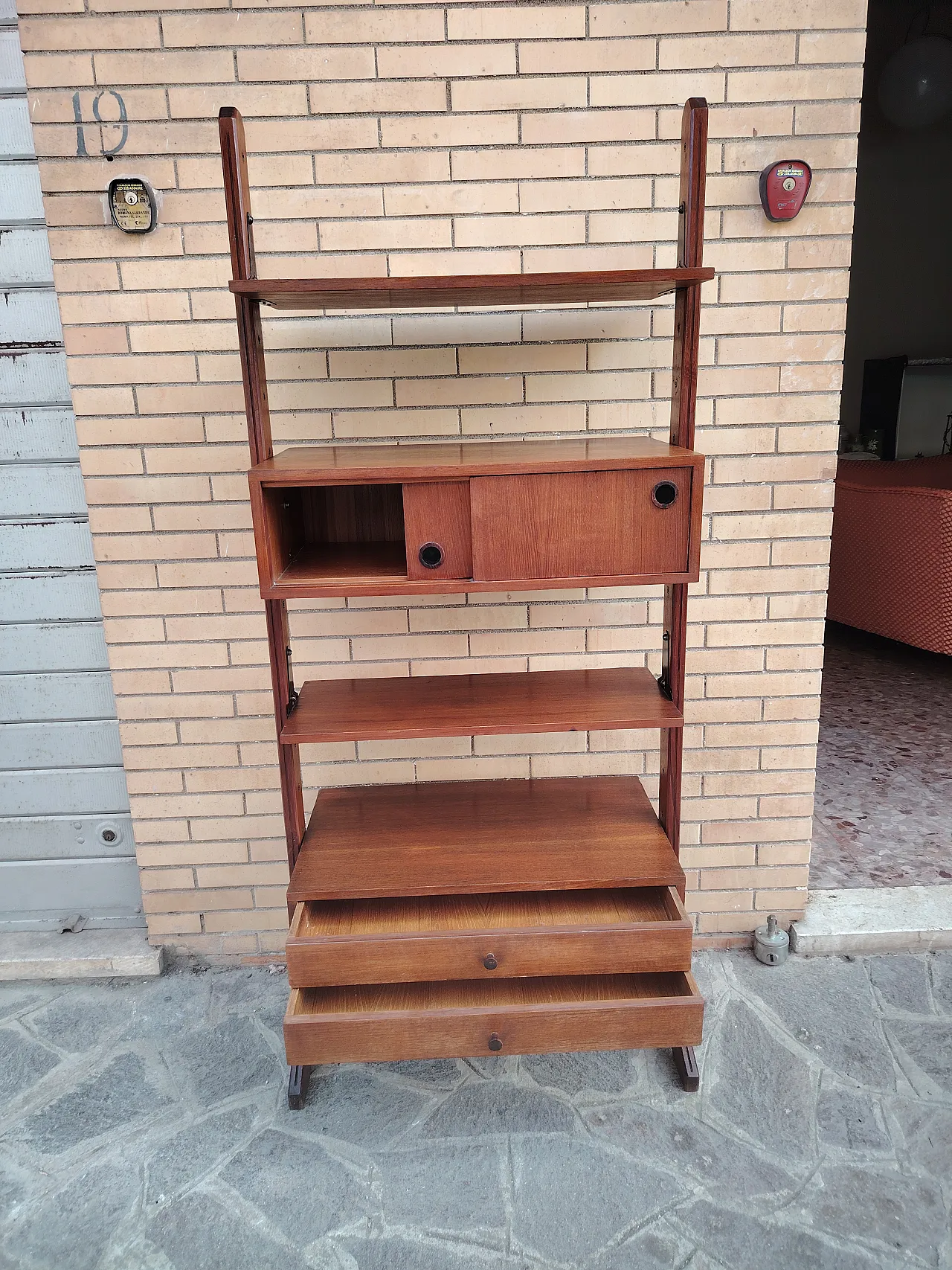 Libreria auto portante Mid century, anni '60 8