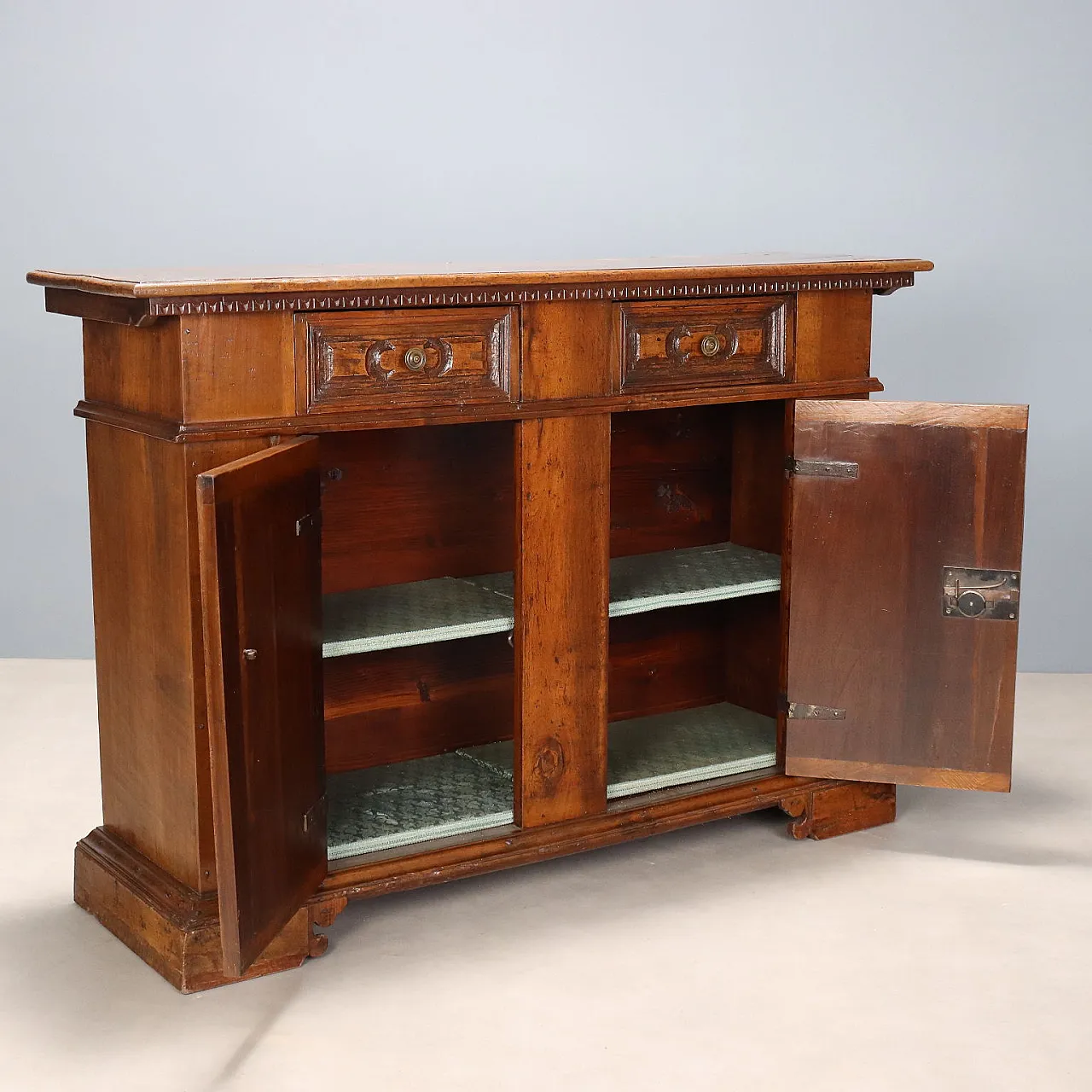 Baroque style sideboard in wood, 20th century 4