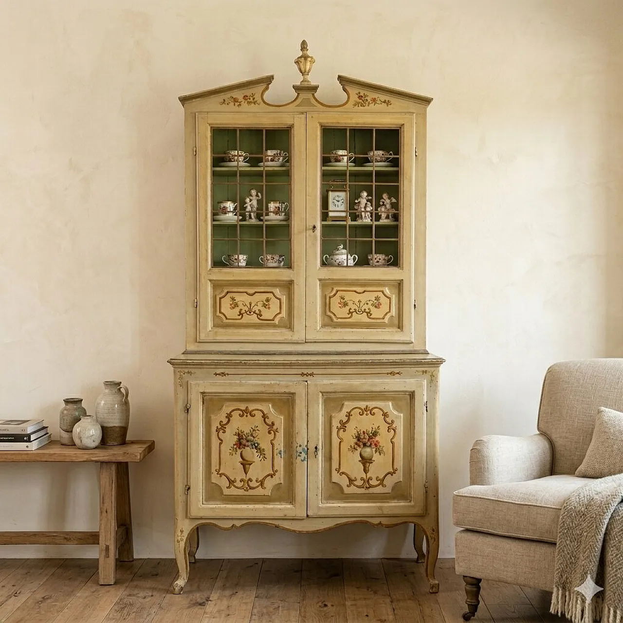 Baroque double body sideboard, 18th century 2