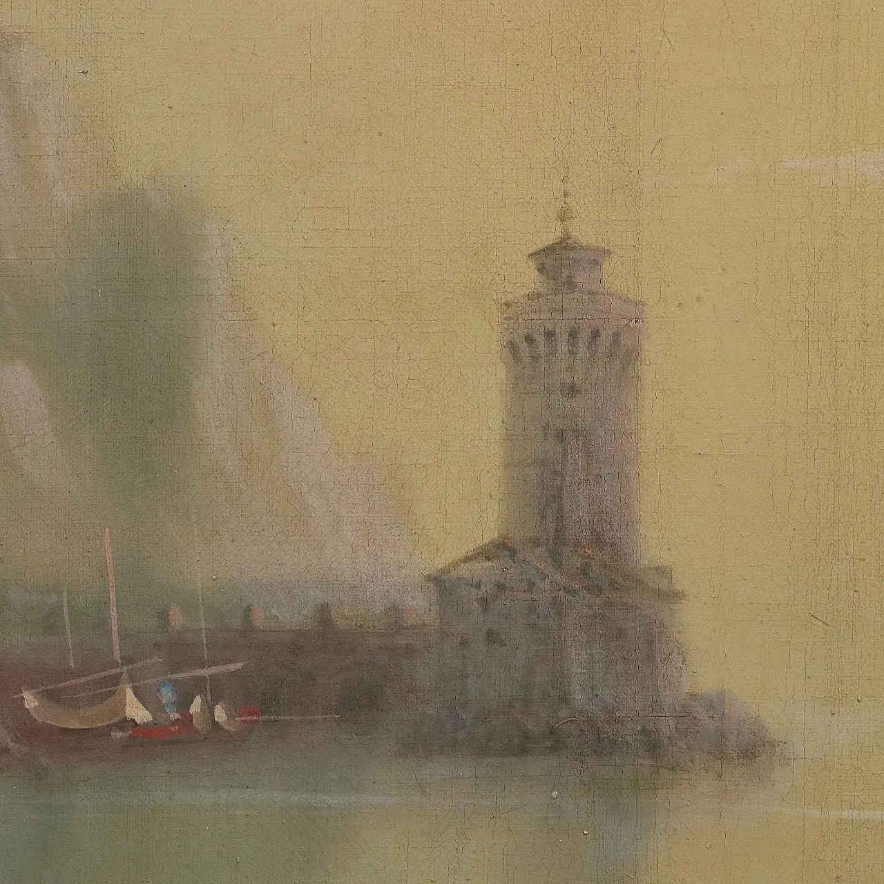 View of Nisida, oil on canvas, 19th century 6