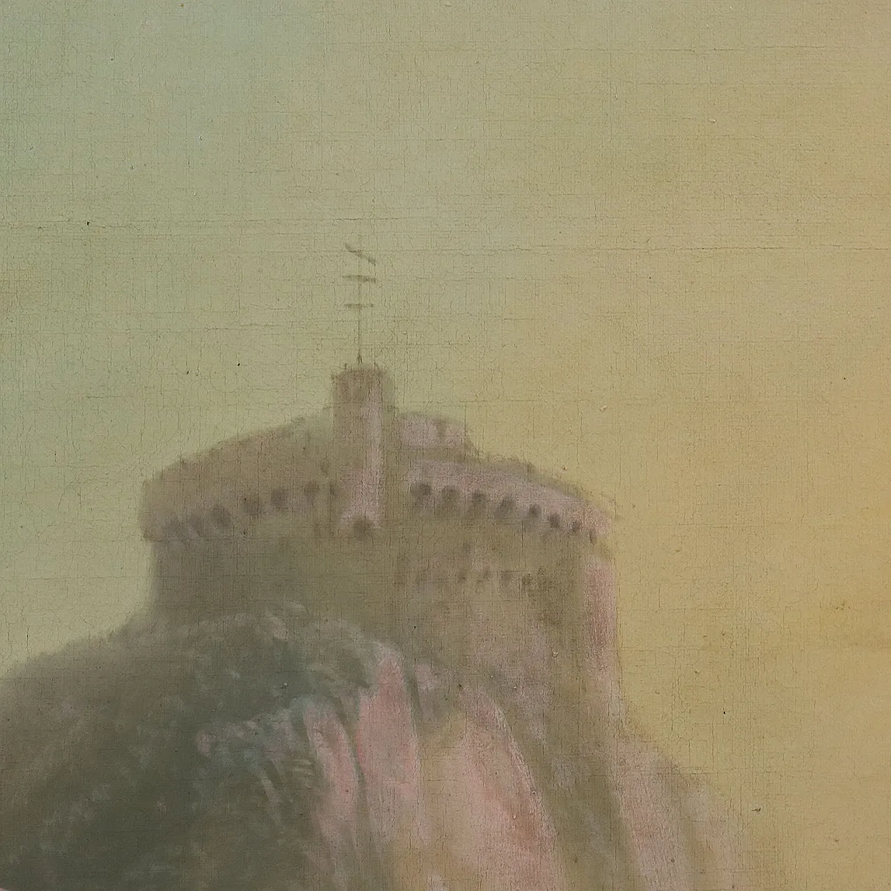 View of Nisida, oil on canvas, 19th century 7