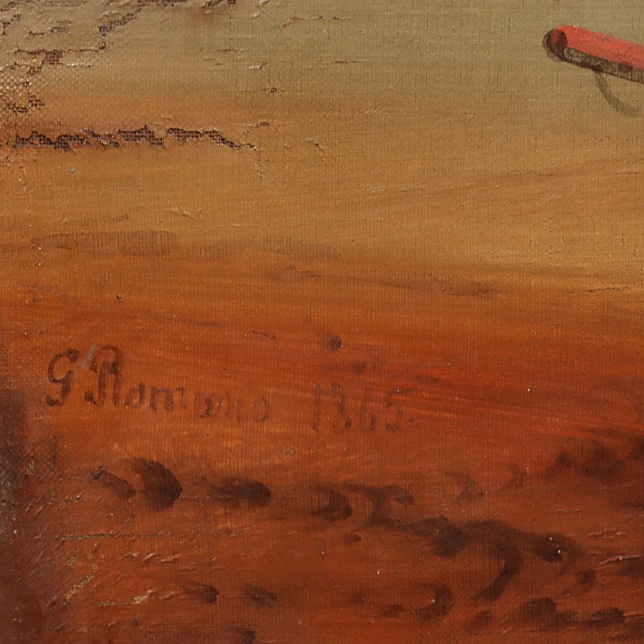 View of Nisida, oil on canvas, 19th century 9