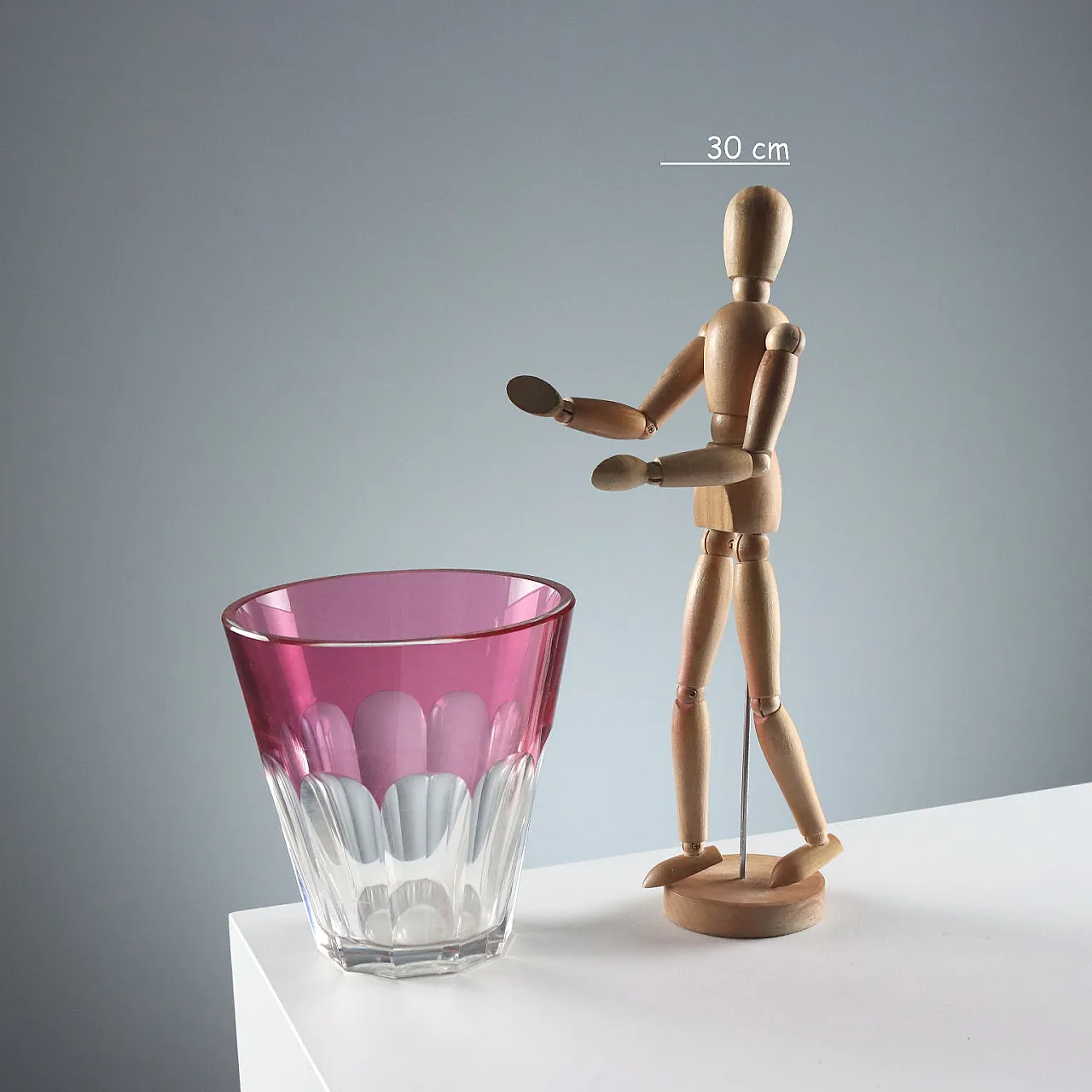 Crystal vase made by Val Saint Lambert, 20th century 2