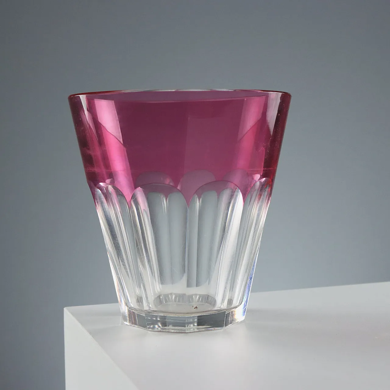 Crystal vase made by Val Saint Lambert, 20th century 4